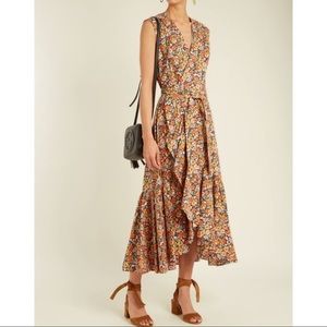 Rebecca Taylor Poplin Wrap Dress in Moonlight Colour Size 2